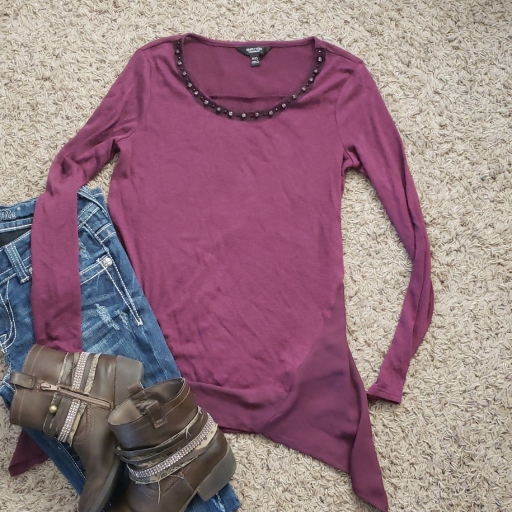 SIMPLY VERA WANG BLOUSE SZ XSP